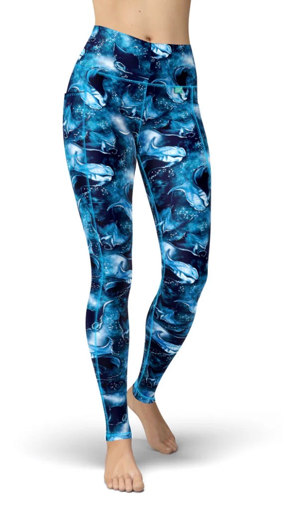 SpaceFish Army Manta Mayhem Women's Leggings