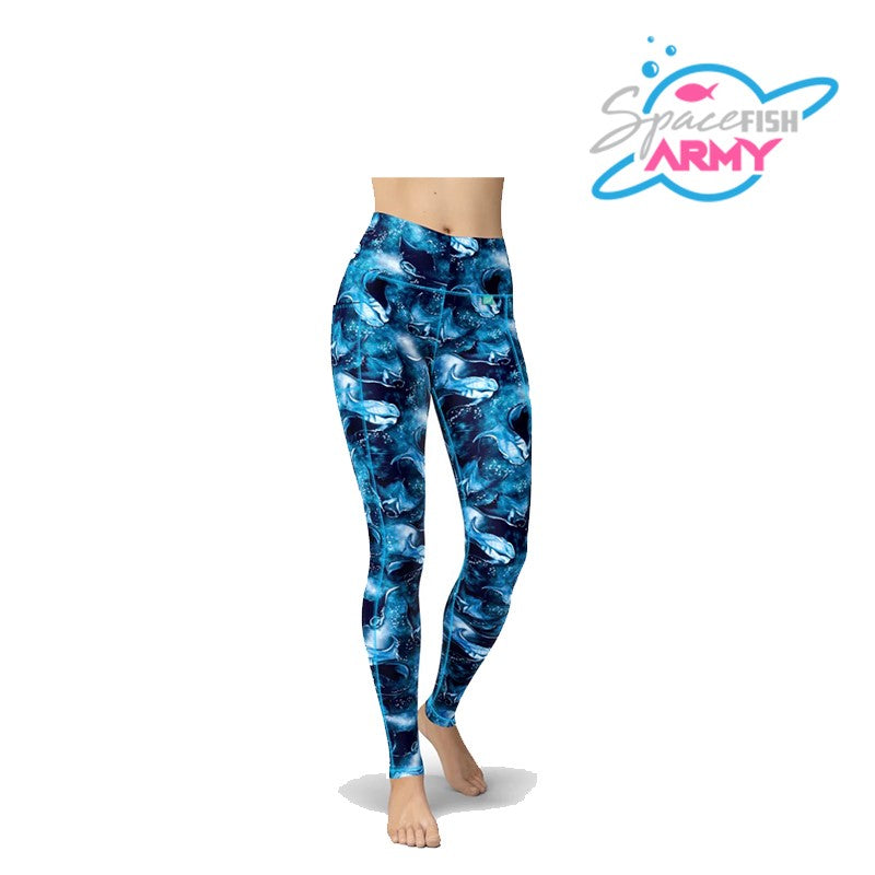 SpaceFish Army Manta Mayhem Women's Leggings