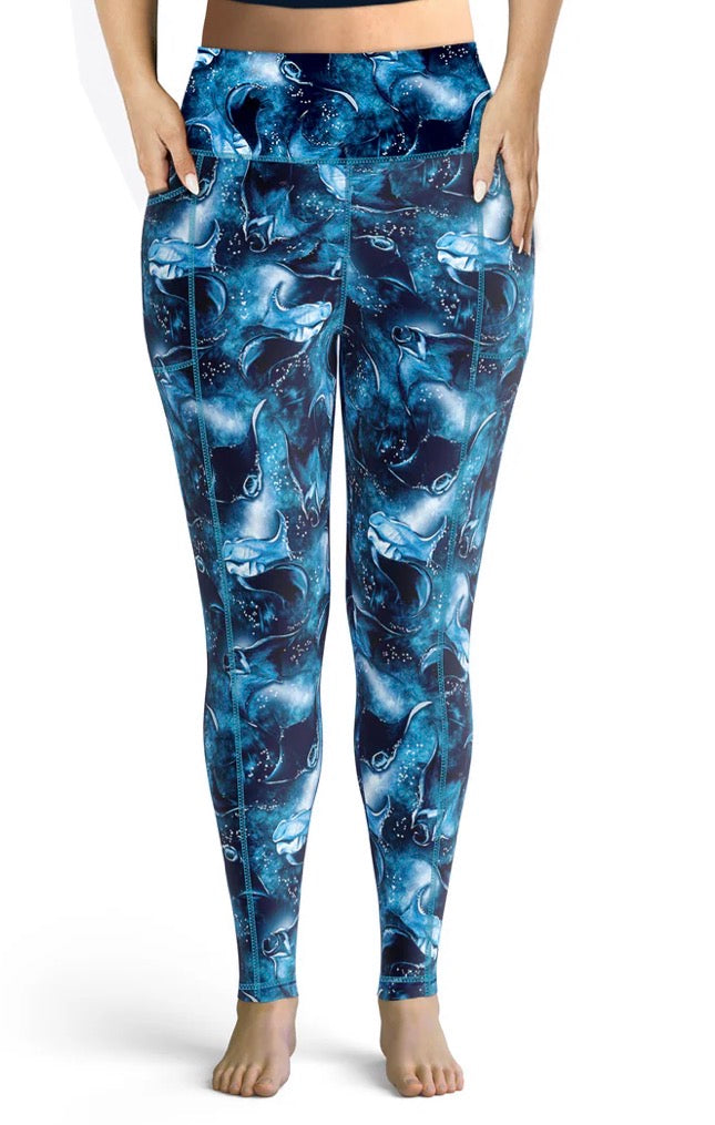 SpaceFish Army Manta Mayhem Women's Leggings