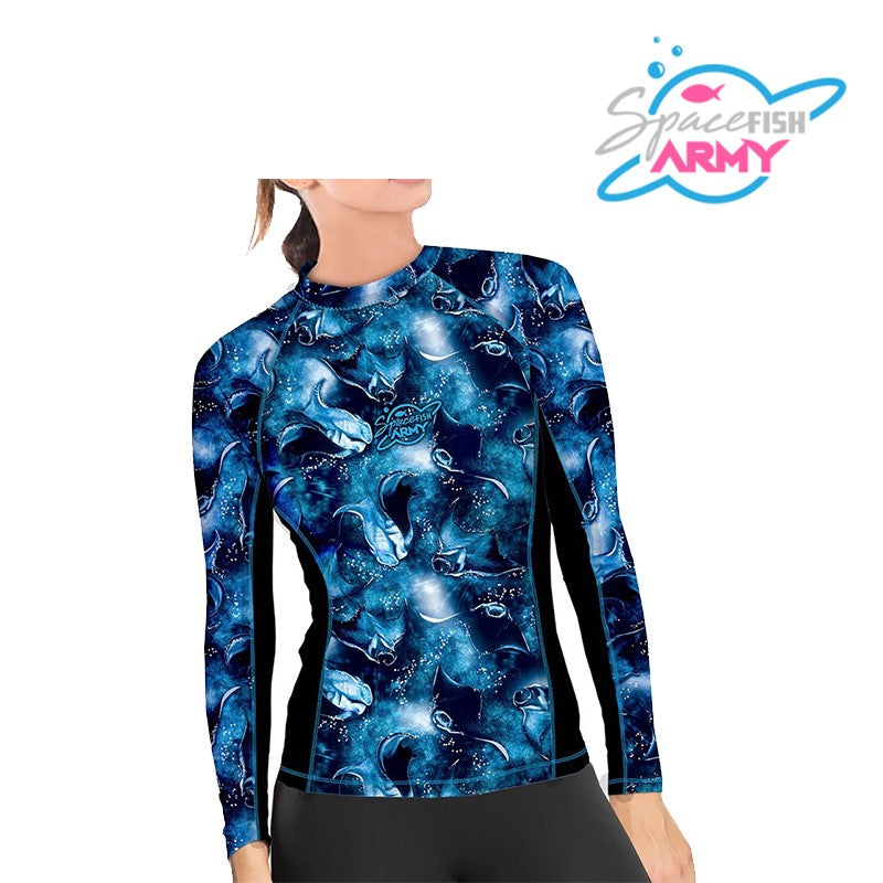 SpaceFish Army Manta Mayhem Women's Rashguard