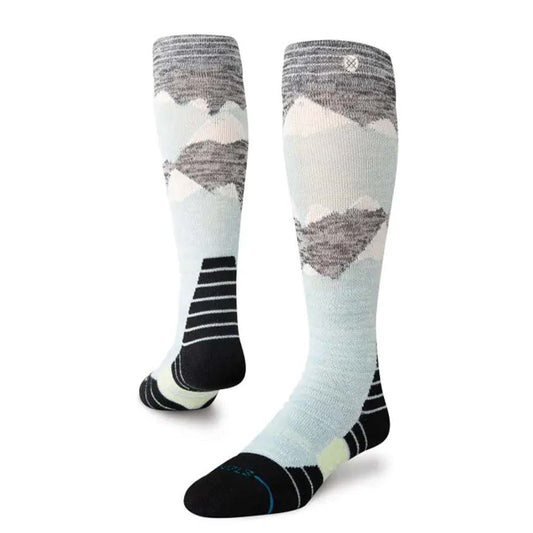 Stance Mens Windy Peaks Mid Wool Snow Socks Green