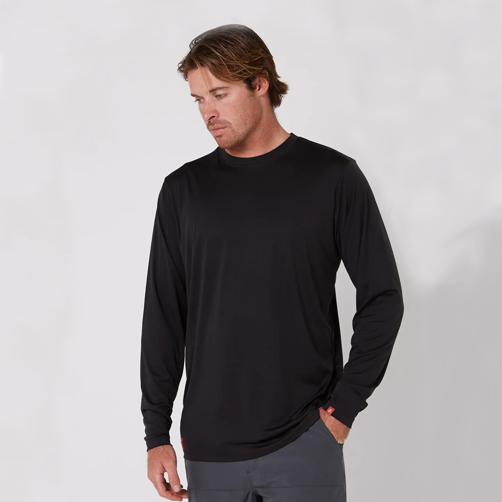 Follow Sun Tee Long Sleeve Black