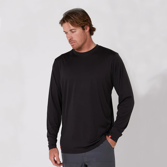 Follow Sun Tee Long Sleeve Black