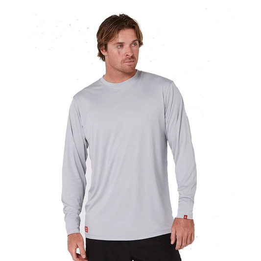 Follow Sun Tee Long Sleeve Light Grey