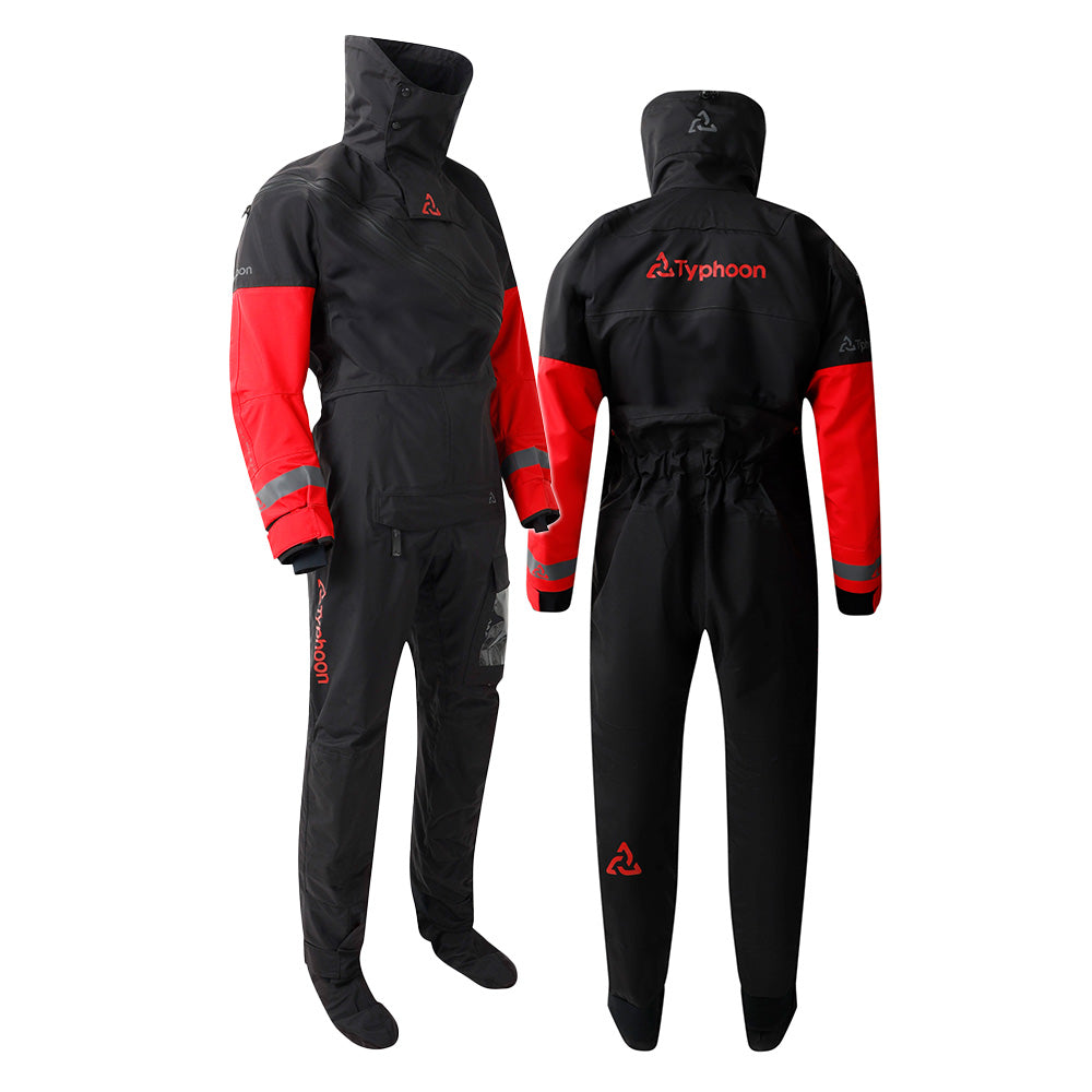 Typhoon Max B 2.0 Men's Front Entry Drysuit Red/Black