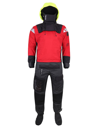 Typhoon PS440 Men's Hinge Entry Drysuit Red/Black