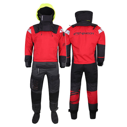 Typhoon PS440 Men's Hinge Entry Drysuit Red/Black