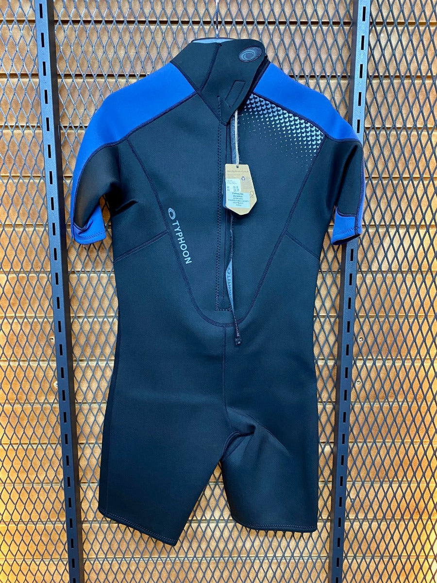 Typhoon Swarm 3mm Back Zip Shorty Wetsuit Navy/Black