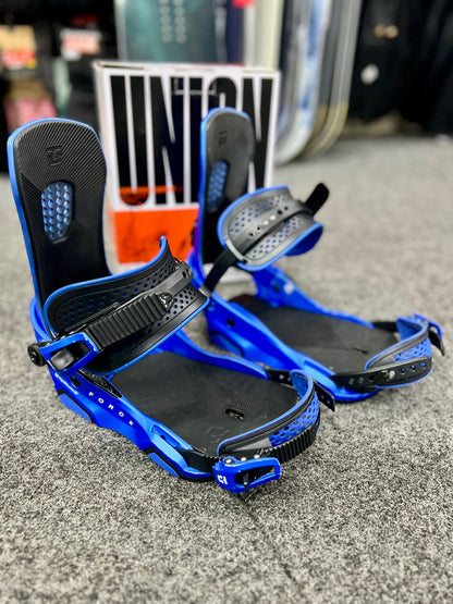 2025 Union Force Mens Snowboard Bindings Metallic Blue - Medium | Ex Test