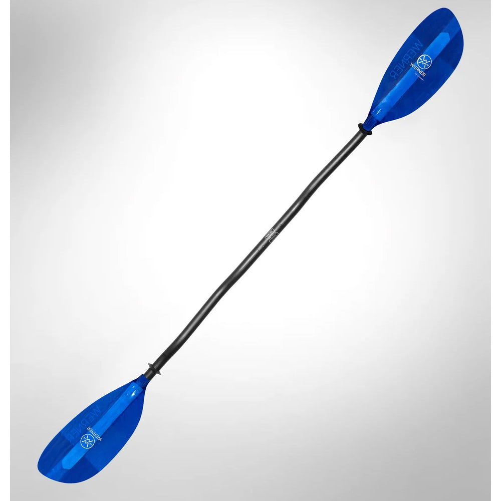Werner Corryvreckan Bent Carbon Glass 2 Piece Kayak Paddle Blue