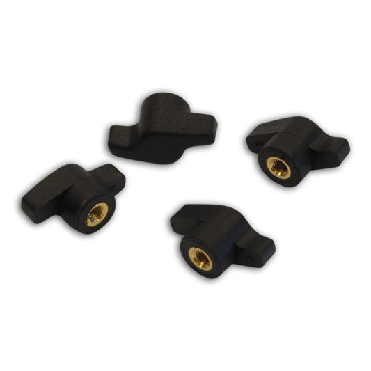Pyranha Brass Centred Wheelnuts 6mm (Pack of 4)