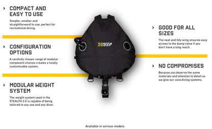 XDEEP Stealth 2.0 Rec - Redundant Bladder System