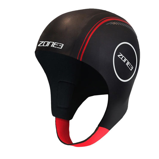 Zone3 Neoprene Swim Cap Black/Red