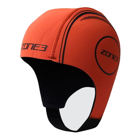 Zone3 Neoprene Swim Cap High Vis Orange